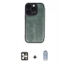 MARSİLYAN™- iPhone 16 Pro Max Kılıf Zirve Yansıma Serisi - Siyah Joko Magic 5D Cam + PVD Metal Kamera Lens - GD