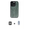 MARSİLYAN™- iPhone 16 Pro Max Kılıf Zirve Yansıma Serisi - Siyah Joko Magic 5D Cam + PVD Metal Kamera Lens - SH