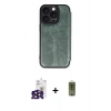 MARSİLYAN™- iPhone 16 Pro Max Kılıf Zirve Yansıma Serisi - Siyah Joko Magic 5D Hayalet Cam + Bilvis Titan Kamera Lens - SH