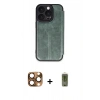 MARSİLYAN™- iPhone 16 Pro Max Kılıf Zirve Yansıma Serisi - Siyah Joko Magic 5D Hayalet Cam + Çöl Titanyum Pers Alüminyum Kamera Lens
