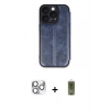 MARSİLYAN™- iPhone 16 Pro Max Kılıf Zirve Yansıma Serisi - Siyah Joko Magic 5D Hayalet Cam + Pers Alüminyum Kamera Lens - GS