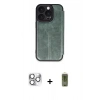 MARSİLYAN™- iPhone 16 Pro Max Kılıf Zirve Yansıma Serisi - Siyah Joko Magic 5D Hayalet Cam + Pers Alüminyum Kamera Lens - GS