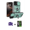 MARSİLYAN™- iPhone 16E Kılıf Ahenk Klasik - Şeffaf 360 Full Body Arka Koruyucu + Bilvis Titan Kamera Lens - BZ