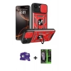 MARSİLYAN™- iPhone 16E Kılıf Ahenk Klasik - Şeffaf 360 Full Body Arka Koruyucu + Bilvis Titan Kamera Lens - BZ