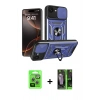 MARSİLYAN™- iPhone 16E Kılıf Ahenk Klasik - Şeffaf 360 Full Body Arka Koruyucu + Raze Metal Kamera Lens - GS