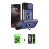 MARSİLYAN™- iPhone 16E Kılıf Ahenk Klasik - Şeffaf 360 Full Body Arka Koruyucu + Raze Metal Kamera Lens - SH