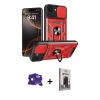 MARSİLYAN™- iPhone 16E Kılıf Ahenk Klasik - Siyah Bilvis Hayalet Cam Ekran Koruyucu + Bilvis Titan Kamera Lens - SH