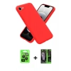 MARSİLYAN™- iPhone 16E Kılıf Ahenk Serisi - Şeffaf 360 Full Body Arka Koruyucu + Raze Metal Kamera Lens - SH
