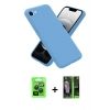 MARSİLYAN™- iPhone 16E Kılıf Ahenk Serisi - Şeffaf 360 Full Body Arka Koruyucu + Raze Metal Kamera Lens - SH