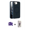 MARSİLYAN™- iPhone 16E Kılıf Çekirdek Modern Prime - Siyah Bilvis 3D Cam Ekran Koruyucu + Bilvis Titan Kamera Lens - BZ