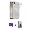 MARSİLYAN™- iPhone 16E Kılıf Doruk Klasik Koleksiyonu - Siyah Bilvis Hayalet Cam Ekran Koruyucu + Bilvis Titan Kamera Lens - RW