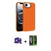 MARSİLYAN™- iPhone 16E Kılıf Doruk Serisi - Şeffaf 360 Full Body Arka Koruyucu + Bilvis Titan Kamera Lens - RW