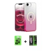 MARSİLYAN™- iPhone 16E Kılıf Eksen Minimal Özel Seri - Şeffaf 360 Full Body Arka Koruyucu + Raze Metal Kamera Lens - SH