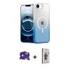 MARSİLYAN™- iPhone 16E Kılıf Eksen Minimal Özel Seri - Siyah Bilvis 3D Cam Ekran Koruyucu + Bilvis Titan Kamera Lens - SH