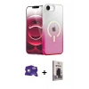 MARSİLYAN™- iPhone 16E Kılıf Eksen Minimal Özel Seri - Siyah Bilvis Hayalet Cam Ekran Koruyucu + Bilvis Titan Kamera Lens - BZ