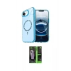 MARSİLYAN™- iPhone 16E Kılıf Kıvılcım Form Prime - Şeffaf 360 Full Body Arka Koruyucu