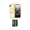 MARSİLYAN™- iPhone 16E Kılıf Kıvılcım Form Prime - Şeffaf 360 Full Body Arka Koruyucu