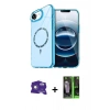 MARSİLYAN™- iPhone 16E Kılıf Kıvılcım Form Prime - Şeffaf 360 Full Body Arka Koruyucu + Bilvis Titan Kamera Lens - BZ