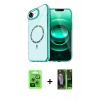 MARSİLYAN™- iPhone 16E Kılıf Kıvılcım Form Prime - Şeffaf 360 Full Body Arka Koruyucu + Raze Metal Kamera Lens - GS