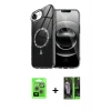MARSİLYAN™- iPhone 16E Kılıf Kıvılcım Form Prime - Şeffaf 360 Full Body Arka Koruyucu + Raze Metal Kamera Lens - GS