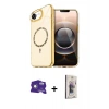 MARSİLYAN™- iPhone 16E Kılıf Kıvılcım Form Prime - Siyah Bilvis 3D Cam Ekran Koruyucu + Bilvis Titan Kamera Lens - BZ
