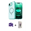 MARSİLYAN™- iPhone 16E Kılıf Kıvılcım Form Prime - Siyah Bilvis 3D Cam Ekran Koruyucu + Bilvis Titan Kamera Lens - BZ
