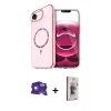 MARSİLYAN™- iPhone 16E Kılıf Kıvılcım Form Prime - Siyah Bilvis 3D Cam Ekran Koruyucu + Bilvis Titan Kamera Lens - BZ
