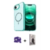 MARSİLYAN™- iPhone 16E Kılıf Kıvılcım Form Prime - Siyah Bilvis Hayalet Cam Ekran Koruyucu + Bilvis Titan Kamera Lens - BZ