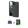 MARSİLYAN™- iPhone 16E Kılıf Kıvılcım Işık Serisi - Şeffaf 360 Full Body Arka Koruyucu + Bilvis Titan Kamera Lens - RW