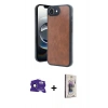 MARSİLYAN™- iPhone 16E Kılıf Kıvılcım Işık Serisi - Siyah Bilvis 3D Cam Ekran Koruyucu + Bilvis Titan Kamera Lens - SH