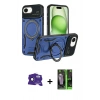 MARSİLYAN™- iPhone 16E Kılıf Kıvılcım Modern Serisi - Şeffaf 360 Full Body Arka Koruyucu + Bilvis Titan Kamera Lens - SH