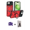 MARSİLYAN™- iPhone 16E Kılıf Kıvılcım Modern Serisi - Siyah Bilvis Hayalet Cam Ekran Koruyucu + Bilvis Titan Kamera Lens - BZ