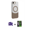 MARSİLYAN™- iPhone 16E Kılıf Kozmos Form Özel Seri - Şeffaf 360 Full Body Arka Koruyucu + Bilvis Titan Kamera Lens - BZ