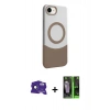 MARSİLYAN™- iPhone 16E Kılıf Kozmos Form Özel Seri - Şeffaf 360 Full Body Arka Koruyucu + Bilvis Titan Kamera Lens - SH