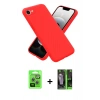 MARSİLYAN™- iPhone 16E Kılıf Kozmos Yansıma Özel Seri - Şeffaf 360 Full Body Arka Koruyucu + Gümüş Raze Metal Kamera Lens