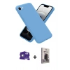 MARSİLYAN™- iPhone 16E Kılıf Kozmos Yansıma Özel Seri - Siyah Bilvis Hayalet Cam Ekran Koruyucu + Bilvis Titan Kamera Lens - BZ