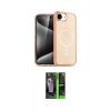 MARSİLYAN™- iPhone 16E Kılıf Nova Asil Prime - Şeffaf 360 Full Body Arka Koruyucu