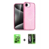 MARSİLYAN™- iPhone 16E Kılıf Nova Asil Prime - Şeffaf 360 Full Body Arka Koruyucu + Raze Metal Kamera Lens - GS