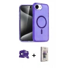 MARSİLYAN™- iPhone 16E Kılıf Nova Asil Prime - Siyah Bilvis 3D Cam Ekran Koruyucu + Bilvis Titan Kamera Lens - SH