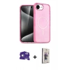 MARSİLYAN™- iPhone 16E Kılıf Nova Asil Prime - Siyah Bilvis 3D Cam Ekran Koruyucu + Bilvis Titan Kamera Lens - BZ