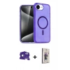 MARSİLYAN™- iPhone 16E Kılıf Nova Asil Prime - Siyah Bilvis 3D Cam Ekran Koruyucu + Bilvis Titan Kamera Lens - RW