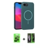 MARSİLYAN™- iPhone 16E Kılıf Siluet Doku Özel Seri - Şeffaf 360 Full Body Arka Koruyucu + Raze Metal Kamera Lens - SH