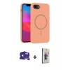 MARSİLYAN™- iPhone 16E Kılıf Siluet Doku Özel Seri - Siyah Bilvis 3D Cam Ekran Koruyucu + Bilvis Titan Kamera Lens - SH