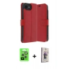 MARSİLYAN™- iPhone 16E Kılıf Siluet Işık Serisi - Siyah Bilvis 3D Cam Ekran Koruyucu + Raze Metal Kamera Lens - GS