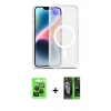 MARSİLYAN™- iPhone 16E Kılıf Siluet Minimal Prime - Şeffaf 360 Full Body Arka Koruyucu + Raze Metal Kamera Lens - SH