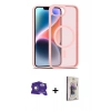 MARSİLYAN™- iPhone 16E Kılıf Siluet Minimal Prime - Siyah Bilvis 3D Cam Ekran Koruyucu + Bilvis Titan Kamera Lens - BZ