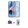 MARSİLYAN™- iPhone 16E Kılıf Siluet Minimal Prime - Siyah Bilvis 3D Cam Ekran Koruyucu + Bilvis Titan Kamera Lens - BZ