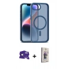 MARSİLYAN™- iPhone 16E Kılıf Siluet Minimal Prime - Siyah Bilvis 3D Cam Ekran Koruyucu + Bilvis Titan Kamera Lens - SH