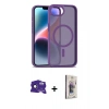 MARSİLYAN™- iPhone 16E Kılıf Siluet Minimal Prime - Siyah Bilvis 3D Cam Ekran Koruyucu + Bilvis Titan Kamera Lens - SH