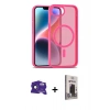 MARSİLYAN™- iPhone 16E Kılıf Siluet Minimal Prime - Siyah Bilvis Hayalet Cam Ekran Koruyucu + Bilvis Titan Kamera Lens - SH